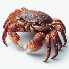 crab on white background
