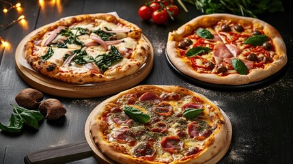 Fototapeta na wymiar Traditional Italian pizza