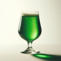 glass of green beer
