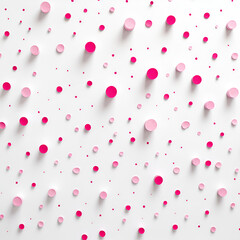 pink drops on a white background with space for your text