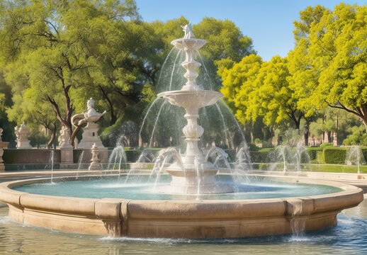 Fountain in the parc de la ciutadella in barcel