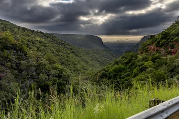 Foto op Canvas Kloof pass mountain view © Wilco
