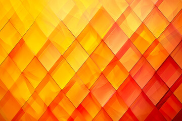 background with a pattern of overlapping diamonds in shades of orange and yellow