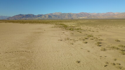 Desert landscape in the Mendoza Andes