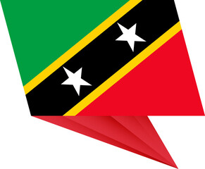 Saint Kitts and Nevis pin flag