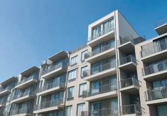 London UK 11 July 2023 Modern apartment buildin