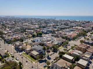 Aerial view of Huntington Beach, Orange County, California 