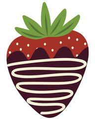 Chocolate Covered Strawberry with Drizzle