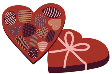 Chocolates in Heart Box