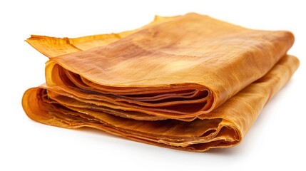 Ribbed Smoked Sheets are coagulated rubber sheets processed from fresh field latex. It is used as a raw material for the production of rubber products isolated white background