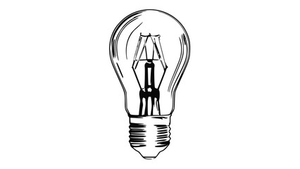 Light bulb vector illustration on transparent background