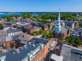 Portsmouth Historic Downtown Aerial View