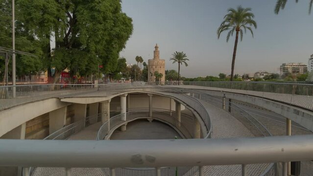Timelapse Torre del Oro en Sevilla