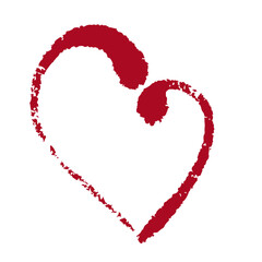 Decorative, abstract heart, valentine. Vector graphics.