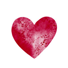 Decorative, abstract heart, valentine. Vector graphics.