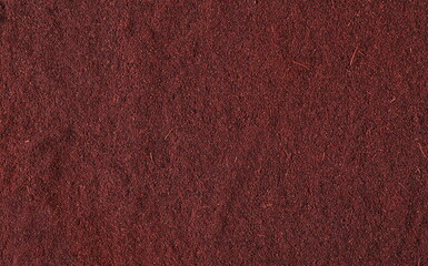 Aronia berries in powder background and texture, top view