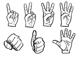 hand gestures set