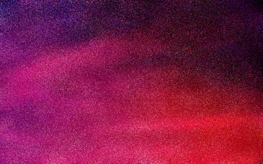 Blue and pink grainy color gradient wave background with noise texture effect. Abstract dark grainy color gradient. Abstract design for banner, poster, cover. Abstract gradient background. Copy space.