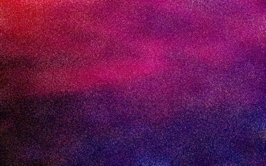 Blue and pink grainy color gradient wave background with noise texture effect. Abstract dark grainy color gradient. Abstract design for banner, poster, cover. Abstract gradient background. Copy space.