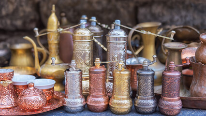 Sale of utensils for a coffee ceremony in Montenegro