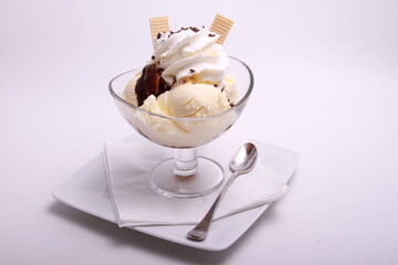 Vanille-Schoko-Eis