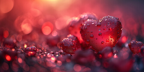 Obraz premium Sfondo per San Valentino. Amore. Ai generated