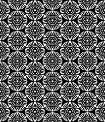 Black seamless abstract pattern. Overlay for background and backdrop. Ornamental design. PNG graphic illustration with transparent background.