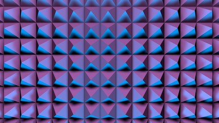 3d background. Abstract background with spikes. Geometric elements for design. Pyramids close-up. Abstract background texture. Triangular stylish texture. Modern triangular background