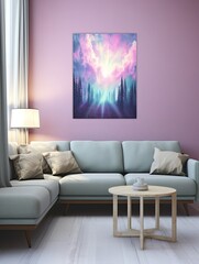 Ethereal Aurora Borealis Canvas Print: Sky Dance of Natural Wonders