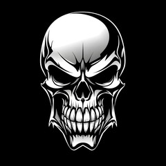 Fototapeta premium A Skull Logo, Gaming vector art logo - Generative AI