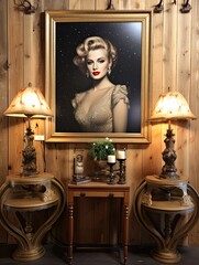 Golden Age Hollywood Stars: Classic Studio Art for Rustic Wall Decor