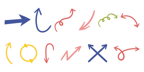 Hand-Drawn Freehand Emphasis Arrows, Swirls, and Doodles. Great for Adding a Playful and Informative Element to Graphs, Charts, and Educational Materials