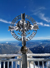 wonderful views on the Zugspitze in great weather