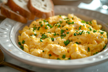 scrambled eggs with herbs