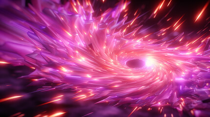 Obraz premium Vector_infinite_swirl_tunnel_of_shining_flares_on_th