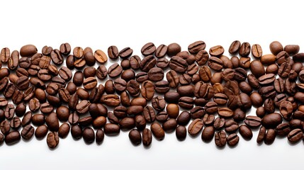 Fototapeta premium group of coffee beans for breakfast