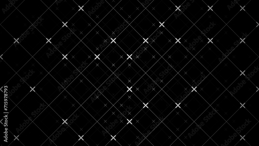 Wall mural 3d abstract technology network background. glow science mathematics squared checkred information fly