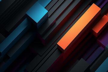 Obraz premium Colorful wallpaper image depicting diferent colorful shapes