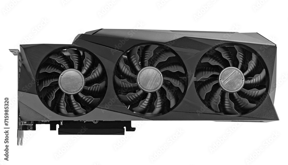 Fototapete video card with a powerful graphics processor, graphics adapter