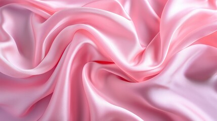 Elegant and sleek pink silk fabric, tailored for clothing to add a touch of sophistication and style.