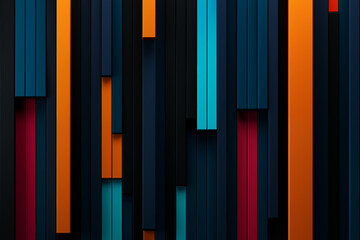 Colorful wallpaper image depicting diferent colorful shapes