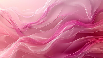 Obraz premium A soft and feminine lilac fabric with waves of magenta, peach, and violet, creating a dreamy and delicate piece for clothing or home decor