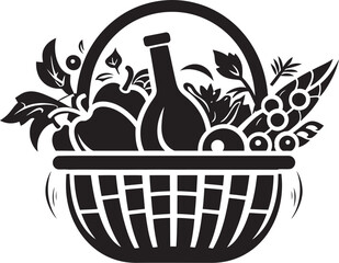 Healthy Medley Elegance Bold Black Icons Define the Healthy Medley of Nutrient Rich Fruits in a Stylish Vector Fruitful Fusion Unveiled Vector Emblems in Chic Black Showcase the Fusion of Nutritional