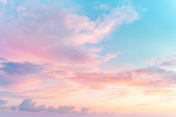 soft cloud and sky with pastel gradient color, nature abstract background