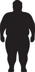 Dynamic Shift A 90 Word Black Iconic Emblem Encouraging Obesity Fitness Trim Triumph Vector Logo Inspiring Human Wellness Amidst Obesity