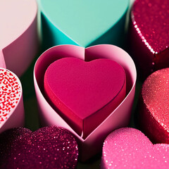 Heart shaped box, San valentines, Day`s