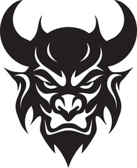 Contemporary Oni Noir Sleek Vector Logo for Modern Branding Sleek Oni Vector Stylish Black Icon for a Captivating Look