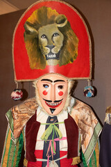traditional mask for entroido, the galician carnival