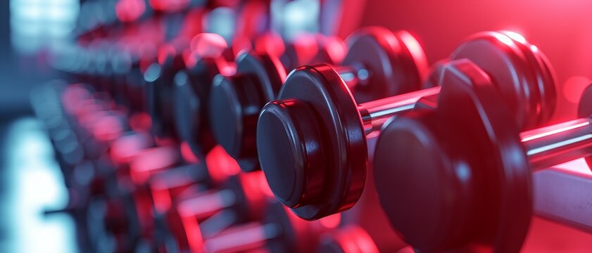 a sports-themed background , UI background with a gradient that captures the transition from indoor gym red to the metallic silver of workout equipment, Ideal for App and Website Design Background.