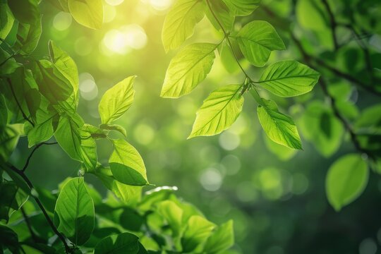 Close-Up of Vibrant Green Leafy Tree